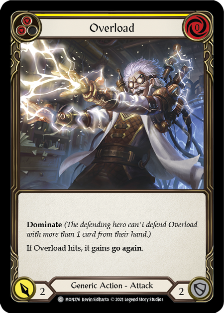 Overload (Yellow) - Flesh and Blood TCG - MoxLand