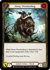 Stony Woottonhog (Yellow) - Flesh and Blood TCG - MoxLand
