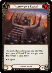 Warmonger's Recital (Red) - Flesh and Blood TCG - MoxLand