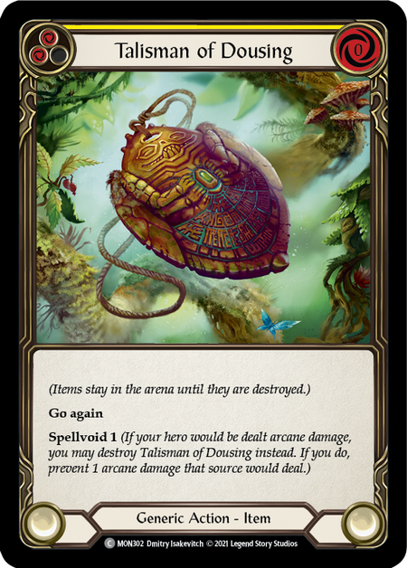 Talisman of Dousing (Yellow) - Flesh and Blood TCG - MoxLand