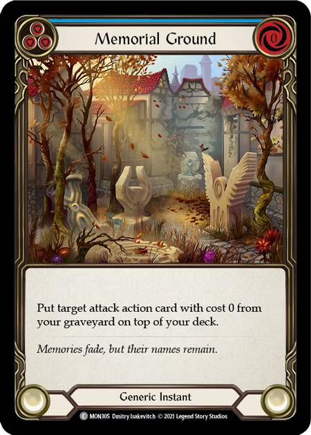Memorial Ground (Blue) - Flesh and Blood TCG - MoxLand