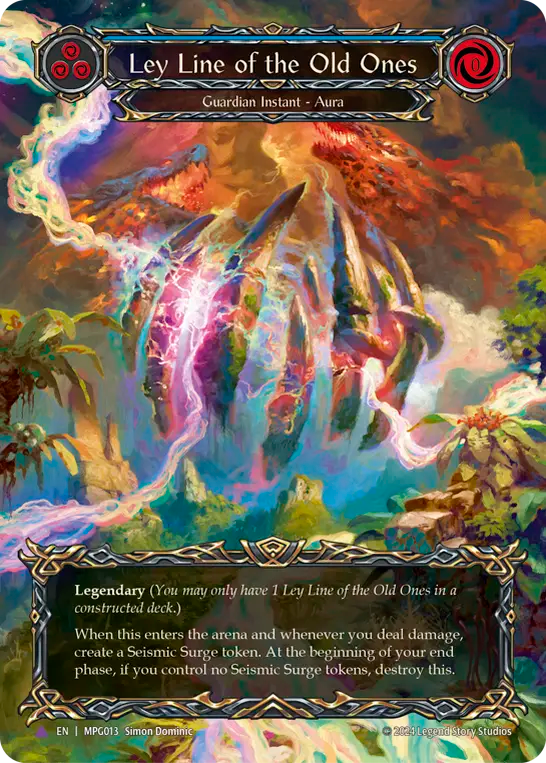 Ley Line of the Old Ones (Blue) - Flesh and Blood TCG - MoxLand
