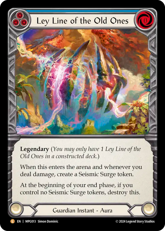 Ley Line of the Old Ones (Blue) - Flesh and Blood TCG - MoxLand