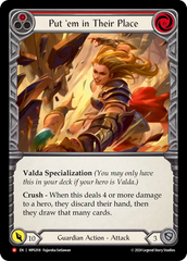 Put 'Em In Their Place (Red) - Flesh and Blood TCG - MoxLand