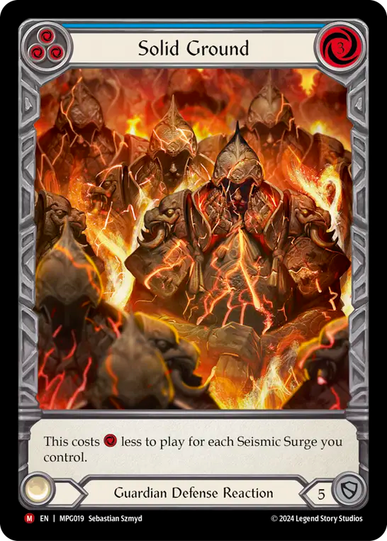 Solid Ground (Blue) - Flesh and Blood TCG - MoxLand