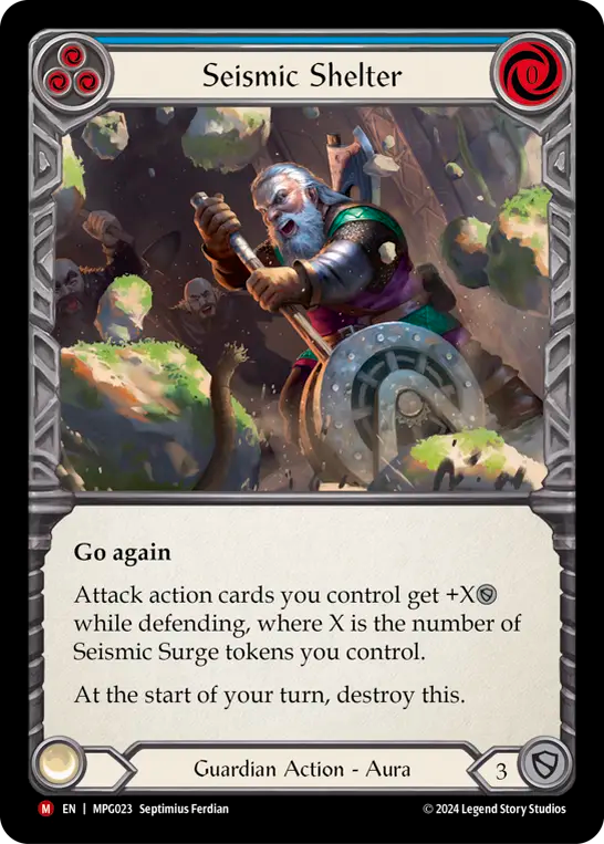 Seismic Shelter (Blue) - Flesh and Blood TCG - MoxLand