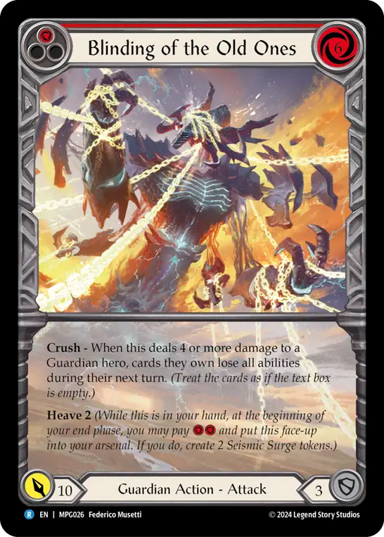 Blinding of the Old Ones (Red) - Flesh and Blood TCG - MoxLand