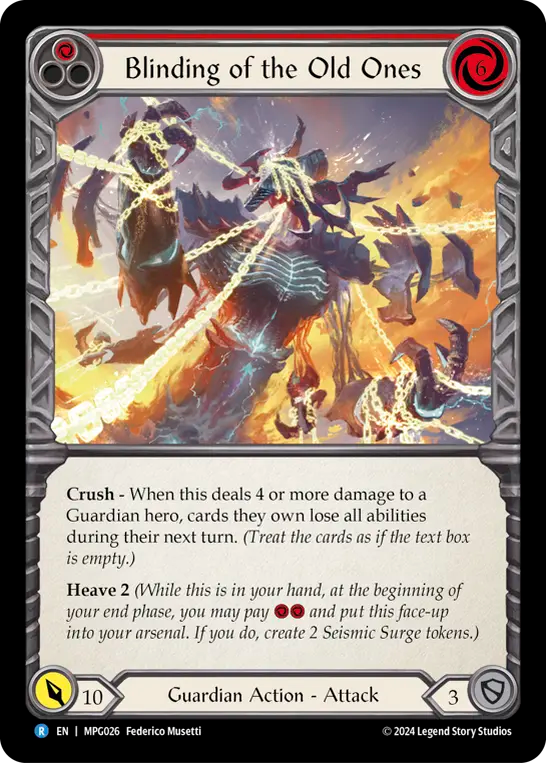 Blinding of the Old Ones (Red) - Flesh and Blood TCG - MoxLand