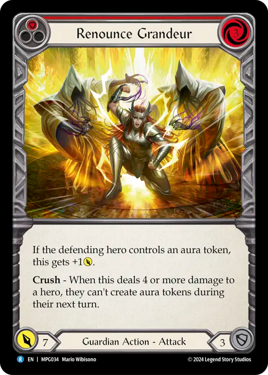 Renounce Grandeur (Red) - Flesh and Blood TCG - MoxLand