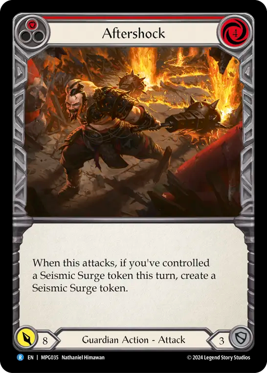 Aftershock (Red) - Flesh and Blood TCG - MoxLand