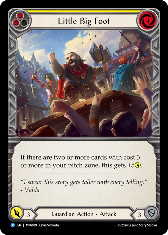 Little Big Foot (Yellow) - Flesh and Blood TCG - MoxLand