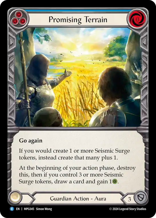Promising Terrain (Blue) - Flesh and Blood TCG - MoxLand