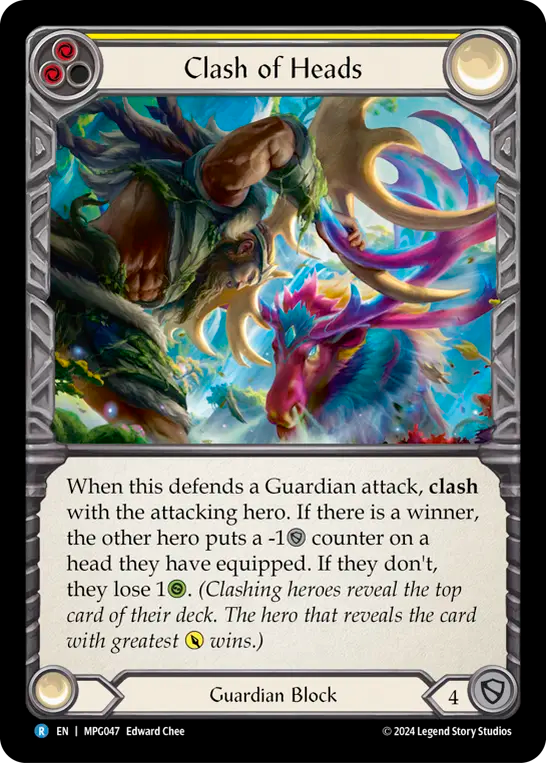 Clash of Heads (Yellow) - Flesh and Blood TCG - MoxLand