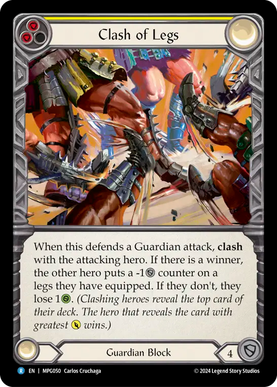 Clash of Legs (Yellow) - Flesh and Blood TCG - MoxLand