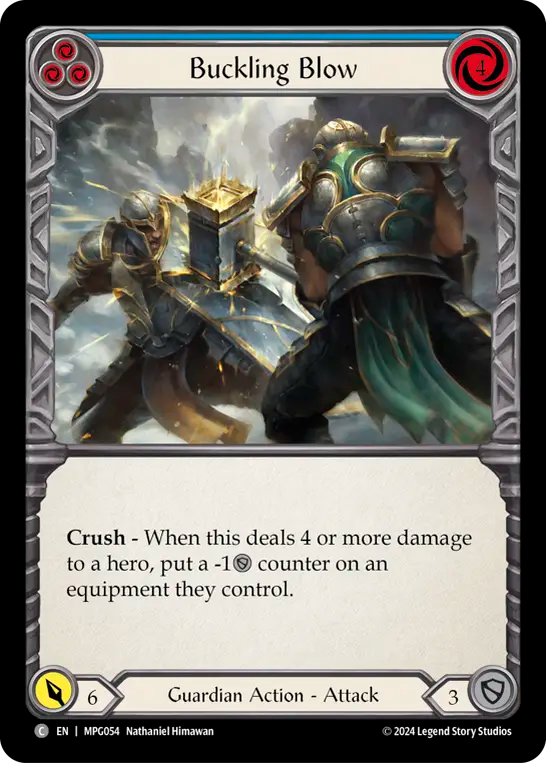 Buckling Blow (Blue) - Flesh and Blood TCG - MoxLand