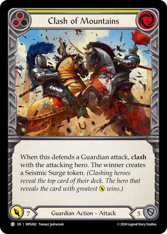 Clash of Mountains (Yellow) - Flesh and Blood TCG - MoxLand