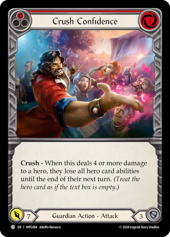 Crush Confidence (Red) - Flesh and Blood TCG - MoxLand