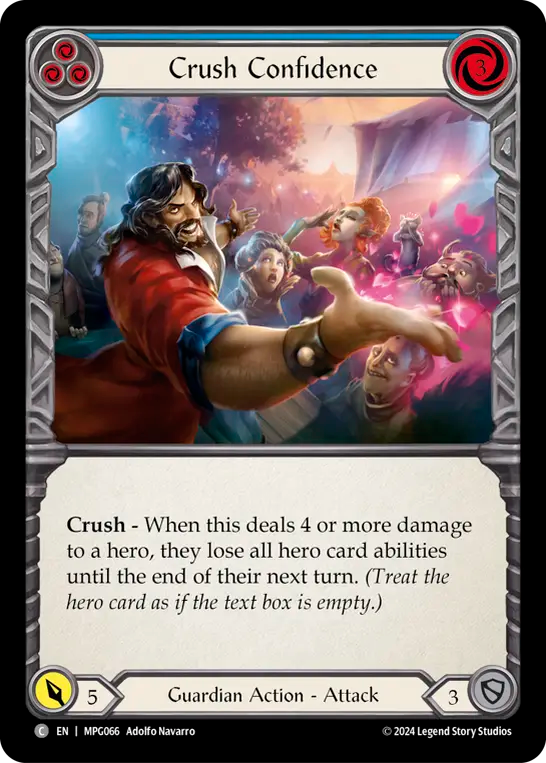Crush Confidence (Blue) - Flesh and Blood TCG - MoxLand