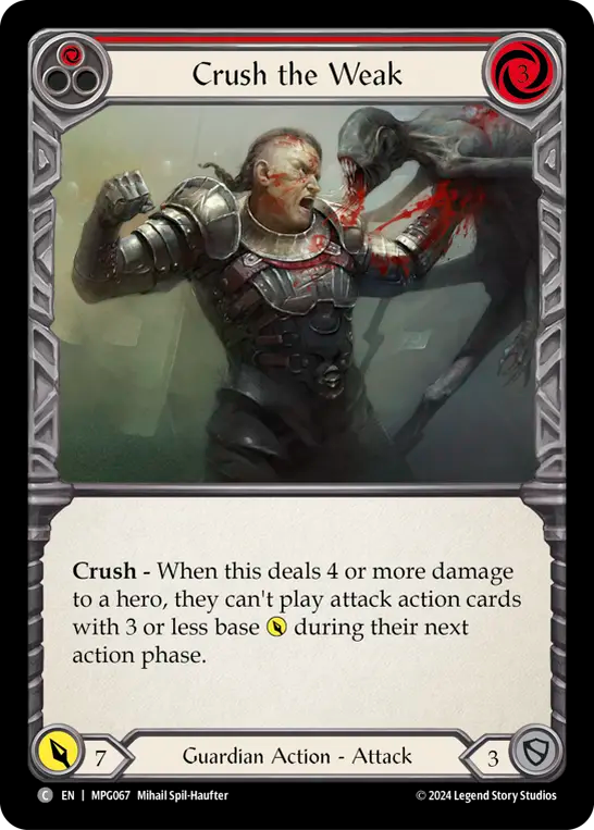 Crush the Weak (Red) - Flesh and Blood TCG - MoxLand