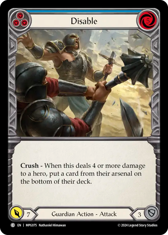 Disable (Blue) - Flesh and Blood TCG - MoxLand
