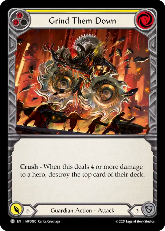 Grind Them Down (Yellow) - Flesh and Blood TCG - MoxLand