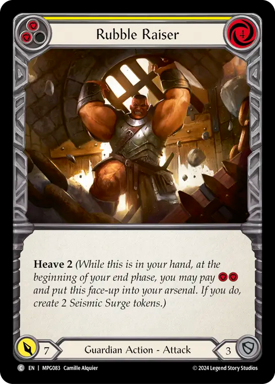 Rubble Raiser (Yellow) - Flesh and Blood TCG - MoxLand