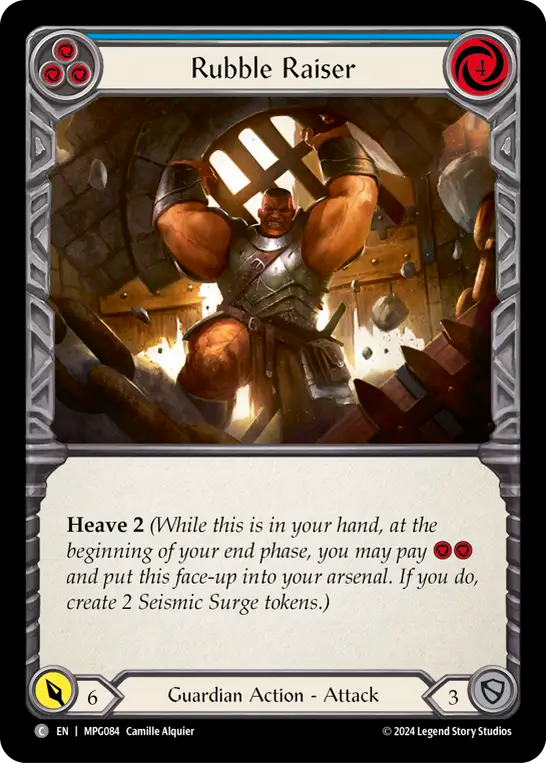 Rubble Raiser (Blue) - Flesh and Blood TCG - MoxLand
