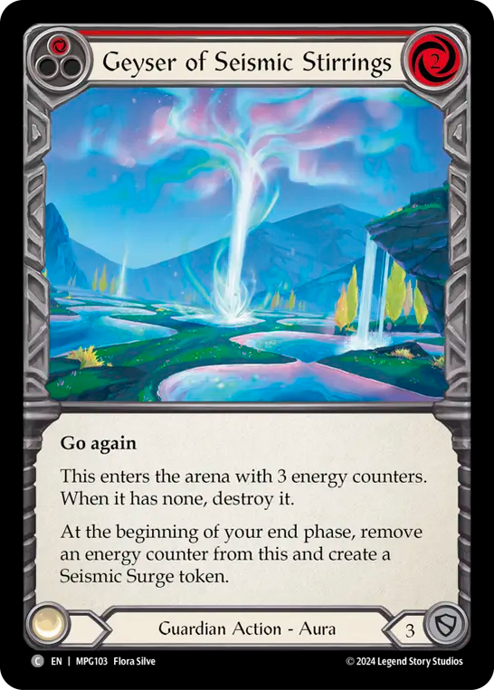 Geyser of Seismic Stirrings (Red) - Flesh and Blood TCG - MoxLand