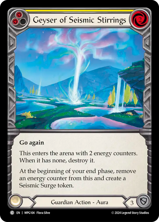 Geyser of Seismic Stirrings (Yellow) - Flesh and Blood TCG - MoxLand