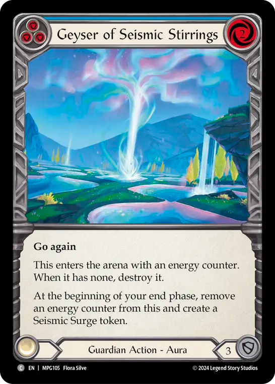 Geyser of Seismic Stirrings (Blue) - Flesh and Blood TCG - MoxLand