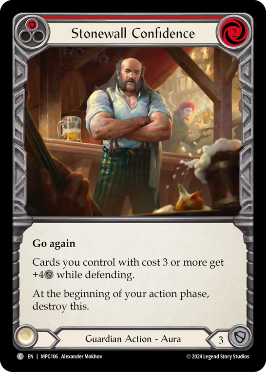 Stonewall Confidence (Red) - Flesh and Blood TCG - MoxLand