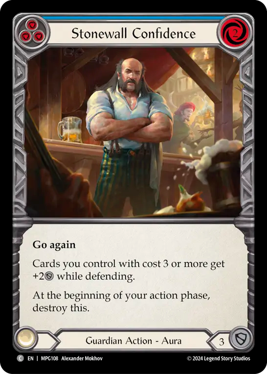 Stonewall Confidence (Blue) - Flesh and Blood TCG - MoxLand