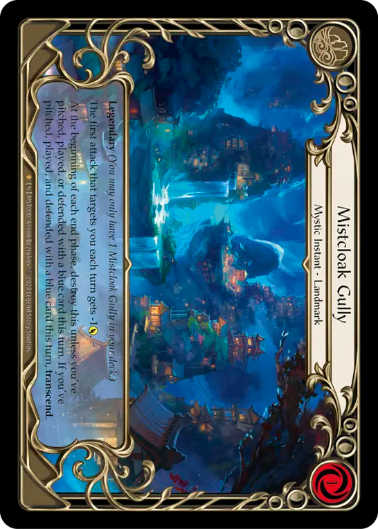 Inner Chi (Blue) // Mistcloak Gully - Flesh and Blood TCG - MoxLand