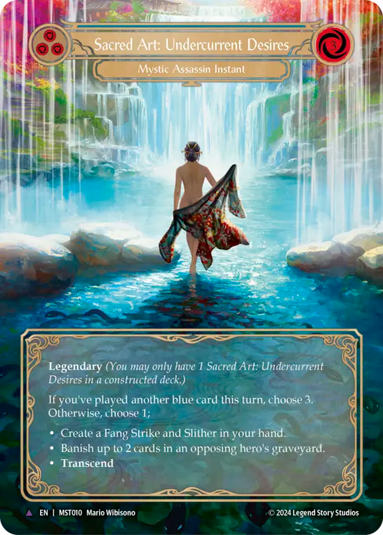 Sacred Art: Undercurrent Desires (Blue) // Inner Chi (Blue) - Flesh and Blood TCG - MoxLand