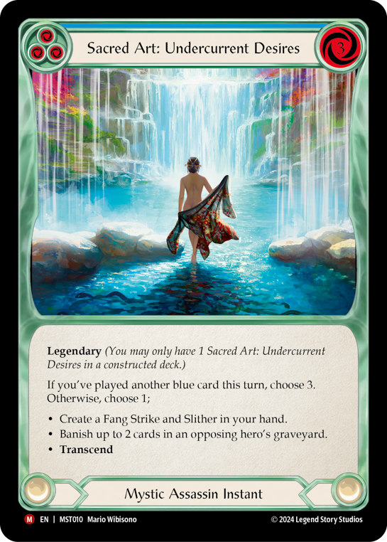 Sacred Art: Undercurrent Desires (Blue) // Inner Chi (Blue) - Flesh and Blood TCG - MoxLand
