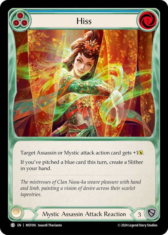 Hiss (Blue) - Flesh and Blood TCG - MoxLand