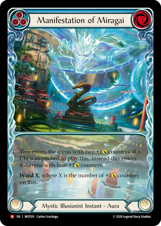 Manifestation of Miragai (Blue) - Flesh and Blood TCG - MoxLand