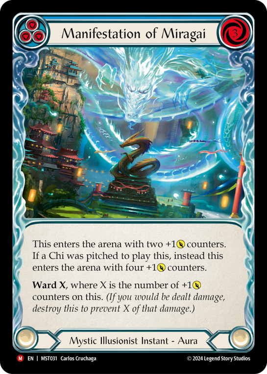 Manifestation of Miragai (Blue) - Flesh and Blood TCG - MoxLand