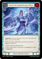 Sacred Art: Immortal Lunar Shrine (Blue) // Inner Chi (Blue) - Flesh and Blood TCG - MoxLand