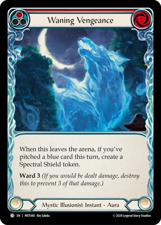Waning Vengeance (Red) - Flesh and Blood TCG - MoxLand