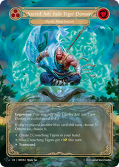 Sacred Art: Jade Tiger Domain (Blue) // Inner Chi (Blue) - Flesh and Blood TCG - MoxLand