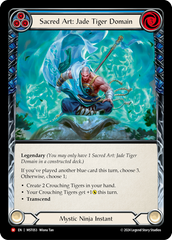 Sacred Art: Jade Tiger Domain (Blue) // Inner Chi (Blue) - Flesh and Blood TCG - MoxLand