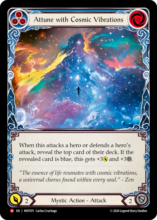 Attune with Cosmic Vibrations (Blue) - Flesh and Blood TCG - MoxLand