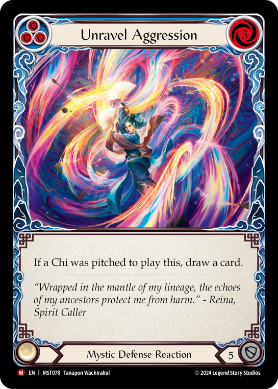 Unravel Aggression (Blue) - Flesh and Blood TCG - MoxLand