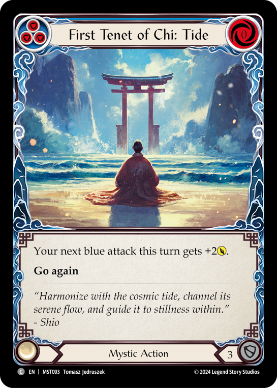 First Tenet of Chi: Tide (Blue) - Flesh and Blood TCG - MoxLand