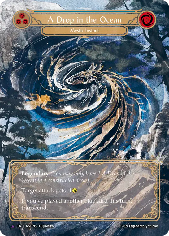A Drop in the Ocean (Blue) // Inner Chi (Blue) - Flesh and Blood TCG - MoxLand