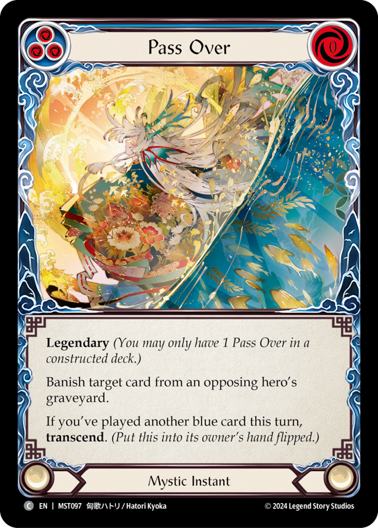 Pass Over (Blue) // Inner Chi (Blue) - Flesh and Blood TCG - MoxLand