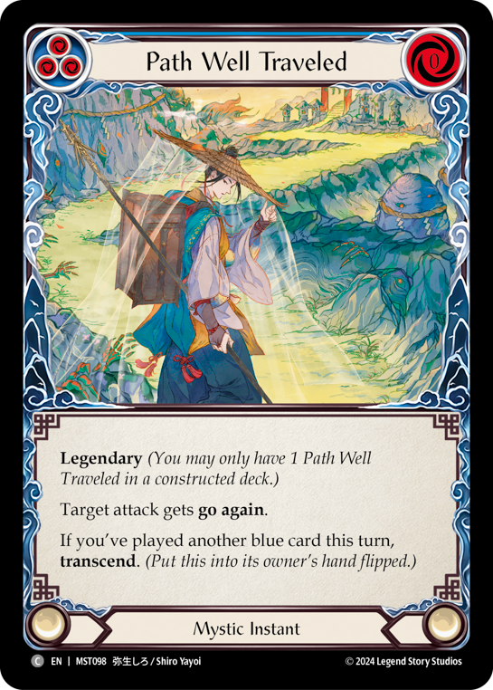 Path Well Traveled (Blue) // Inner Chi (Blue) - Flesh and Blood TCG - MoxLand