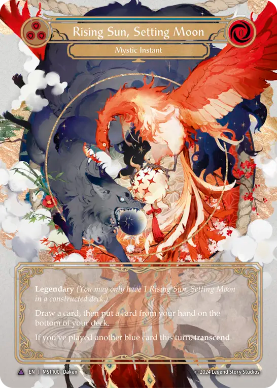 Rising Sun, Setting Moon (Blue) // Inner Chi (Blue) - Flesh and Blood TCG - MoxLand