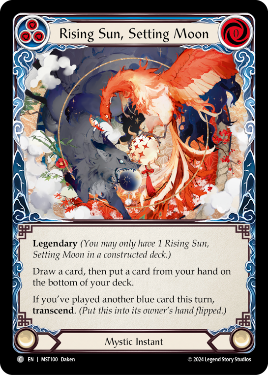 Rising Sun, Setting Moon (Blue) // Inner Chi (Blue) - Flesh and Blood TCG - MoxLand